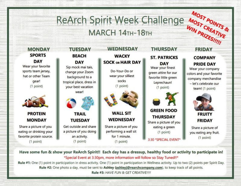 Consider A Spirit Week Challenge - ReArch